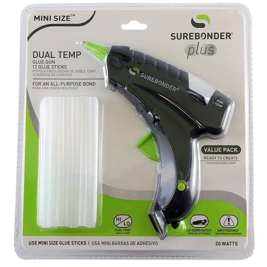 Surebonder&#xAE; Mini Size&#x2122; Dual Temp Glue Gun Set